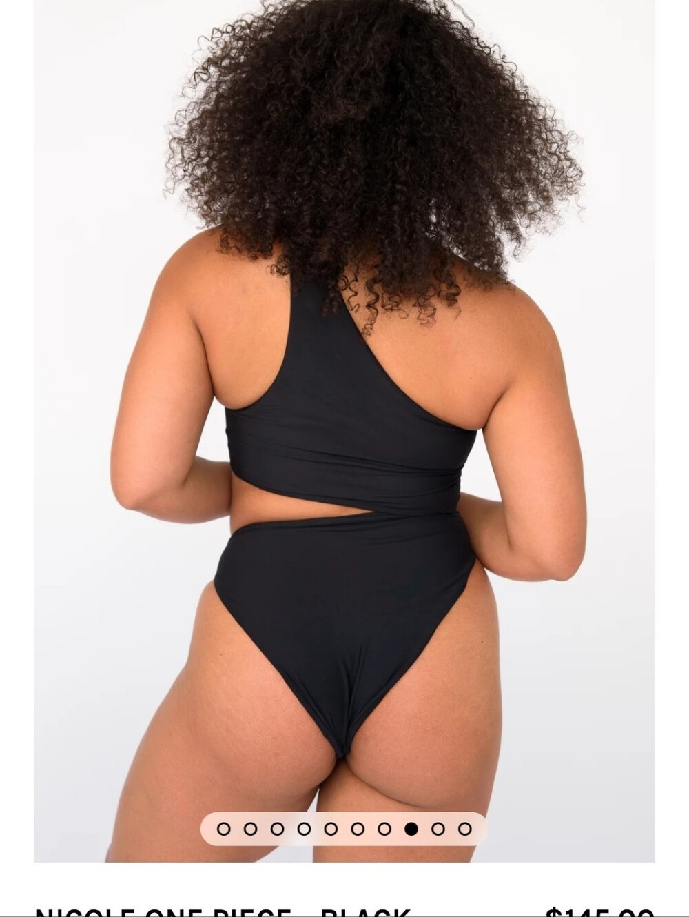 Skatie Swim "Nicole" One Piece - Fuschia One-Shoulder with Side Cutout - Picture 10 of 12